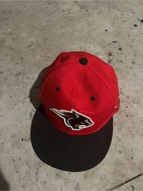 Alpinestars Red and Black Baseball Cap with Embroidered Animal Logo